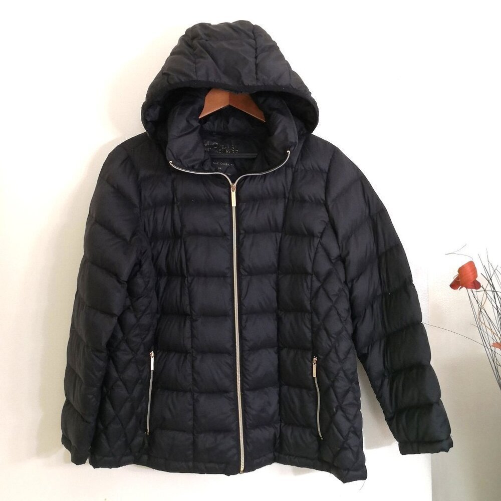 MICHAEL Michael Kors Packable Down Jacket Black Size 0X